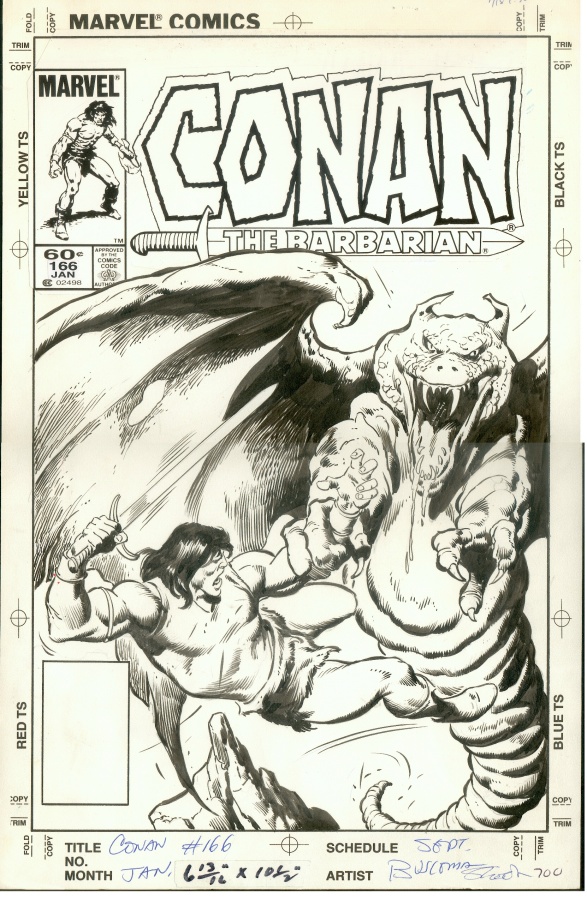 Conan the Barbarian # 166  par John BUSCEMA Conan_the_Barbarian166_cover