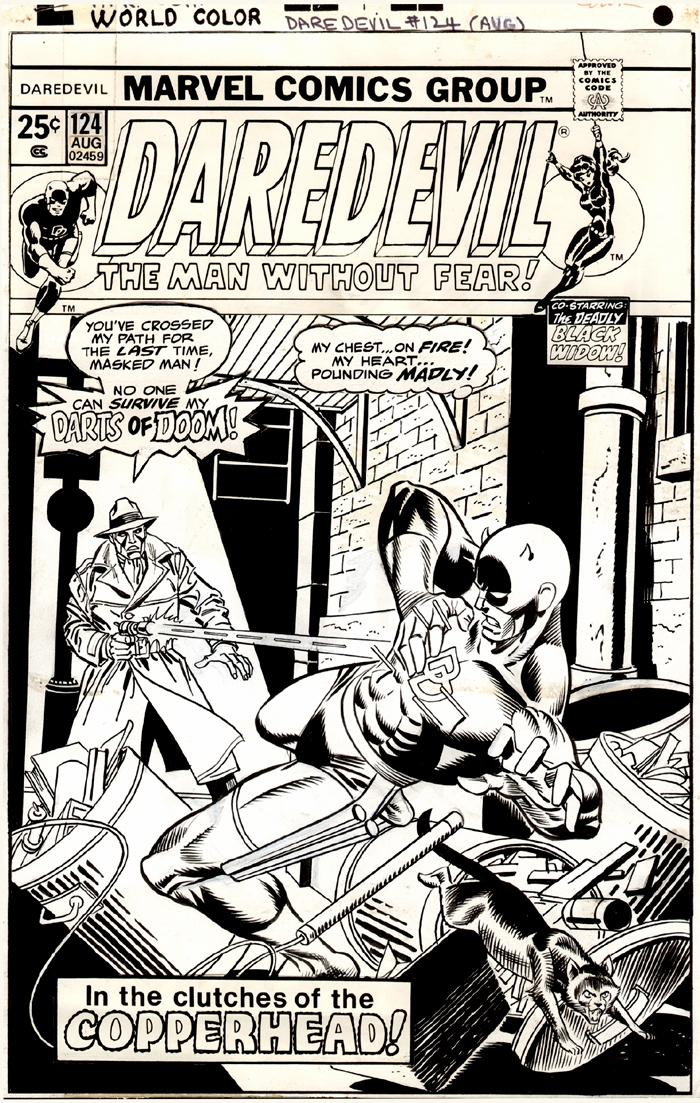 Daredevil # 124  ( Gil Kane ) Kane-Daredevil-124-Cover