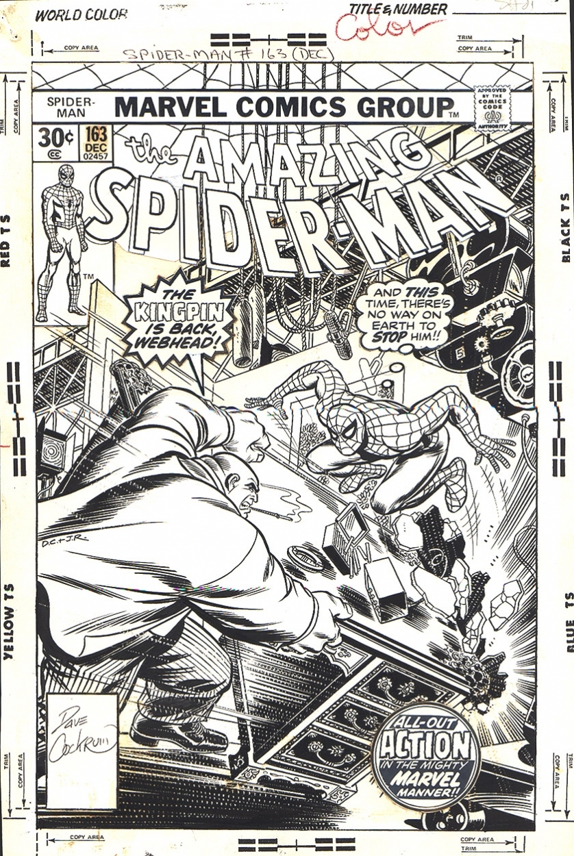 SPIDER-MAN : Amazing Spider-man # 163 ( Dave Cockrum & John Romita ) Asm163cov