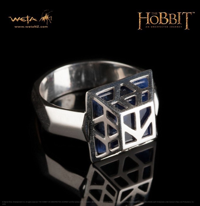 THE HOBBIT : THE RING OF THORIN OAKENSHIED STERLING SILVER