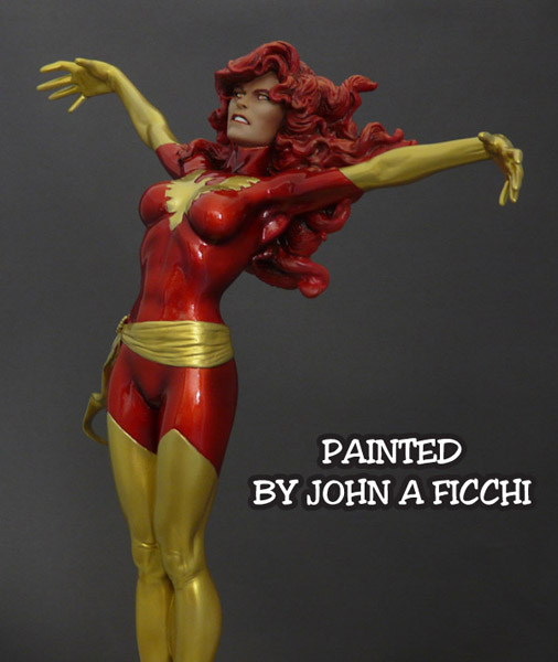 PHENIX NOIR (Dark Phoenix) - Statue - John A.Ficchi 0PhFS1