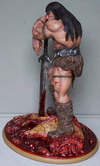 Conan "Barbarian the Savage Snake Slayer" - Statue - Sheridan Doose 0aconanwarhead2