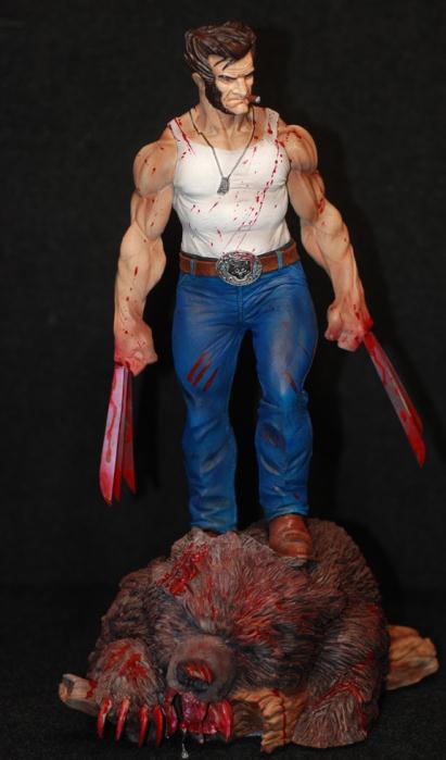 Wolverine "Logan vs Wild" - Statue - Troy McDevitt Loganbattle1