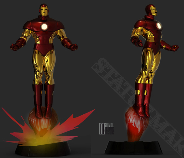 Statue IRON-MAN "neo-classic / flying pose" Iron-Man_neoclassic_wip6_copie