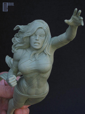 Statue MS.MARVEL "Warbird" Warbird_WIP2_copie