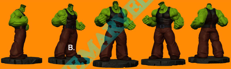 Statue HULK "museum / Hulk intelligent" (Smart Hulk) Bohulksmartd