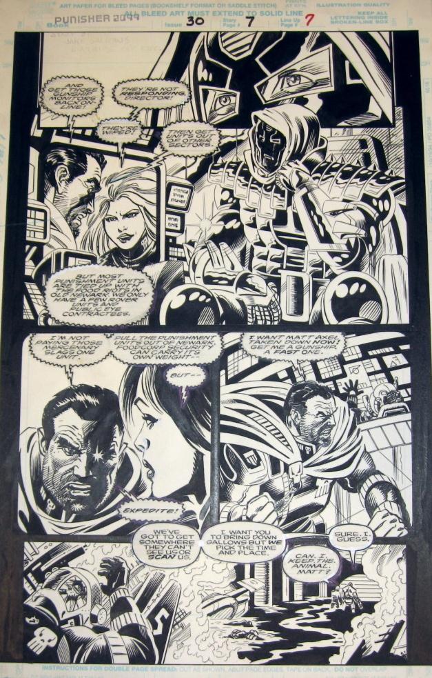 PUNISHER 2099 Vol1 #30 p.07 par Rod Whigham & Enrique Villagran Punisher_2099_30_p07