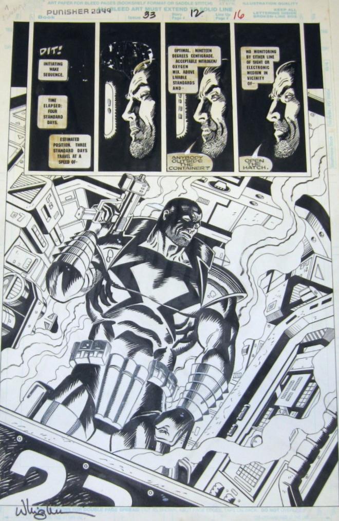 PUNISHER 2099 Vol1 #33 p.16 par Rod Whigham & Enrique Villagran Punisher_2099_33_p16