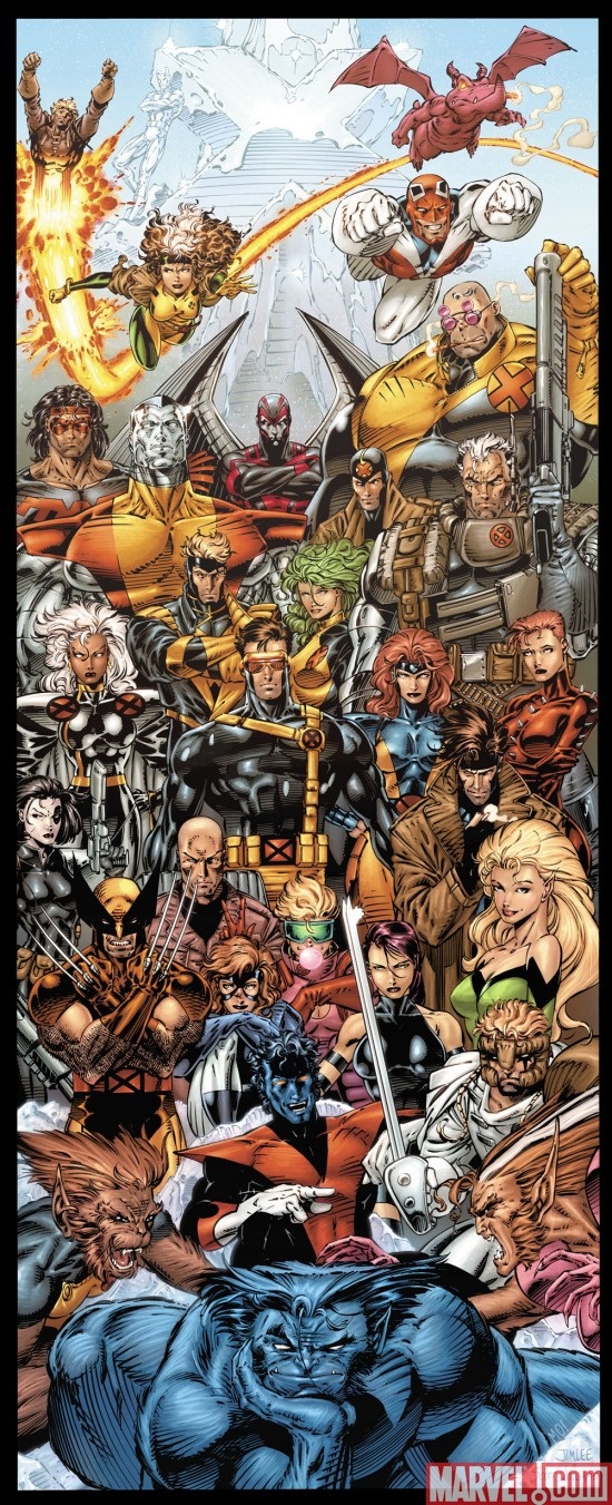 NEWS FINE ART STATUE - Page 4 X-men_couleur_Jim_Lee