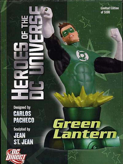 HEROES  OF  THE  DC  UNIVERSE: GREEN  LANTERN Bust-heroes-dcu-green-lantern-box