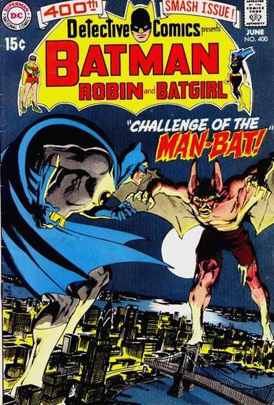 BATMAN BLACK & WHITE VILLAINS #04 : MAN-BAT / NEAL ADAMS Detective_comics_400