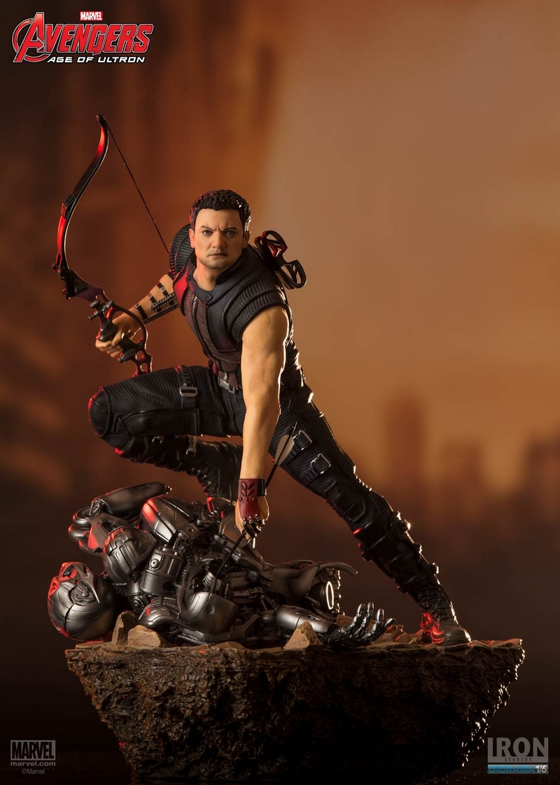 IRON STUDIOS: HAWEYE AVENGERS 2 Diorama 1/6 IRON_STUDIOS_HAWKEYE_DIORAMA_01__Copier_