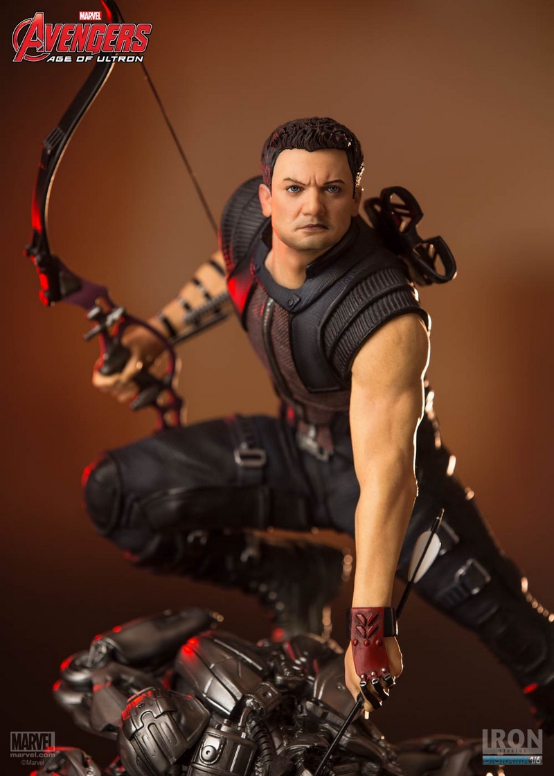 IRON STUDIOS: HAWEYE AVENGERS 2 Diorama 1/6 IRON_STUDIOS_HAWKEYE_DIORAMA_02__Copier_