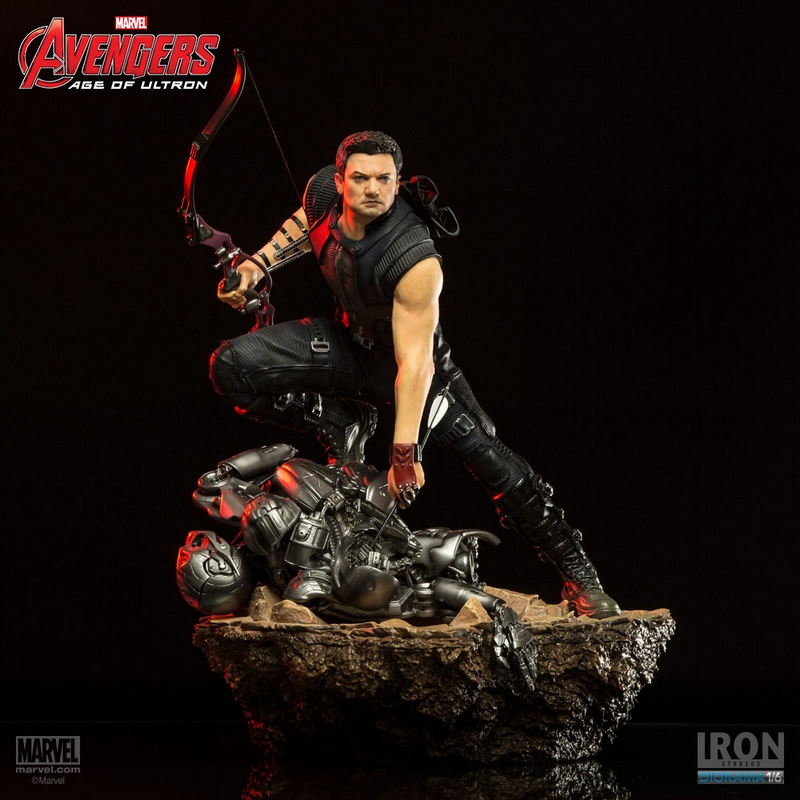 IRON STUDIOS: HAWEYE AVENGERS 2 Diorama 1/6 IRON_STUDIOS_HAWKEYE_DIORAMA_06__Copier_