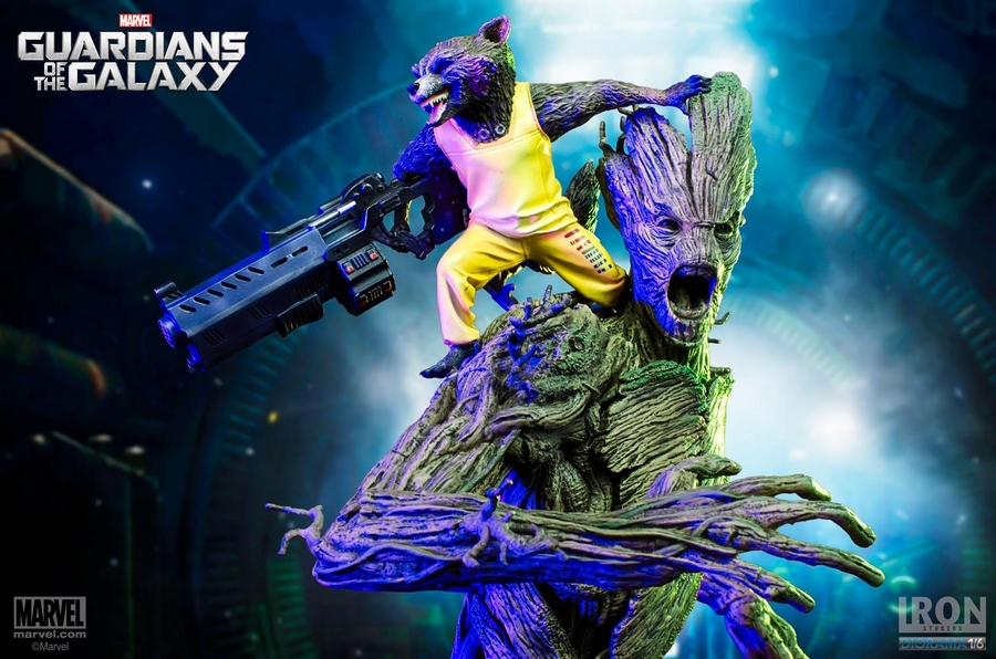 IRON STUDIOS: ROCKET& GROOT prison breakout Diorama 1/6 ROCKET___GROOT_IRON_STUDIOS_02__Copier_