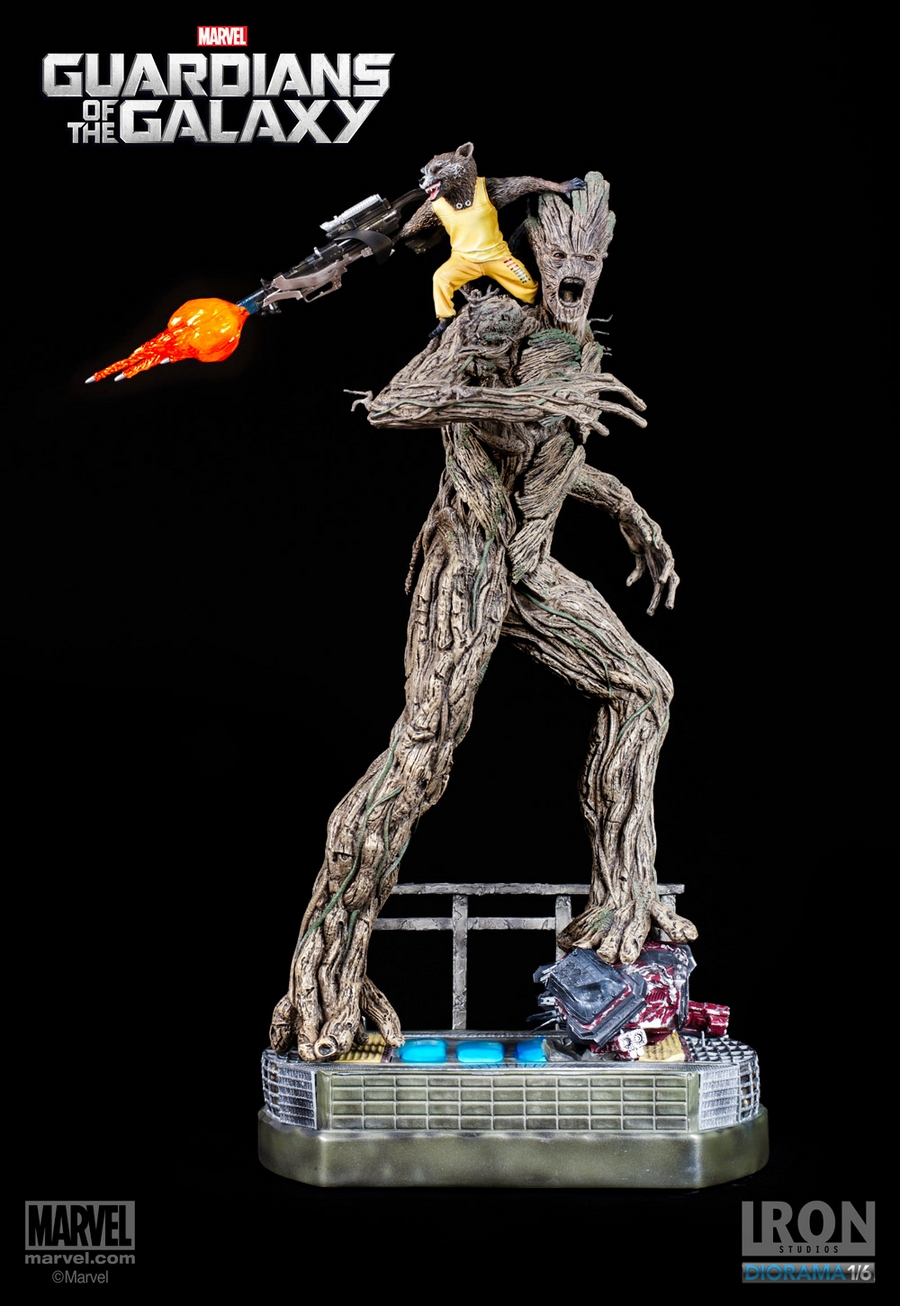 IRON STUDIOS: ROCKET& GROOT prison breakout Diorama 1/6 ROCKET___GROOT_IRON_STUDIOS_07__Copier_