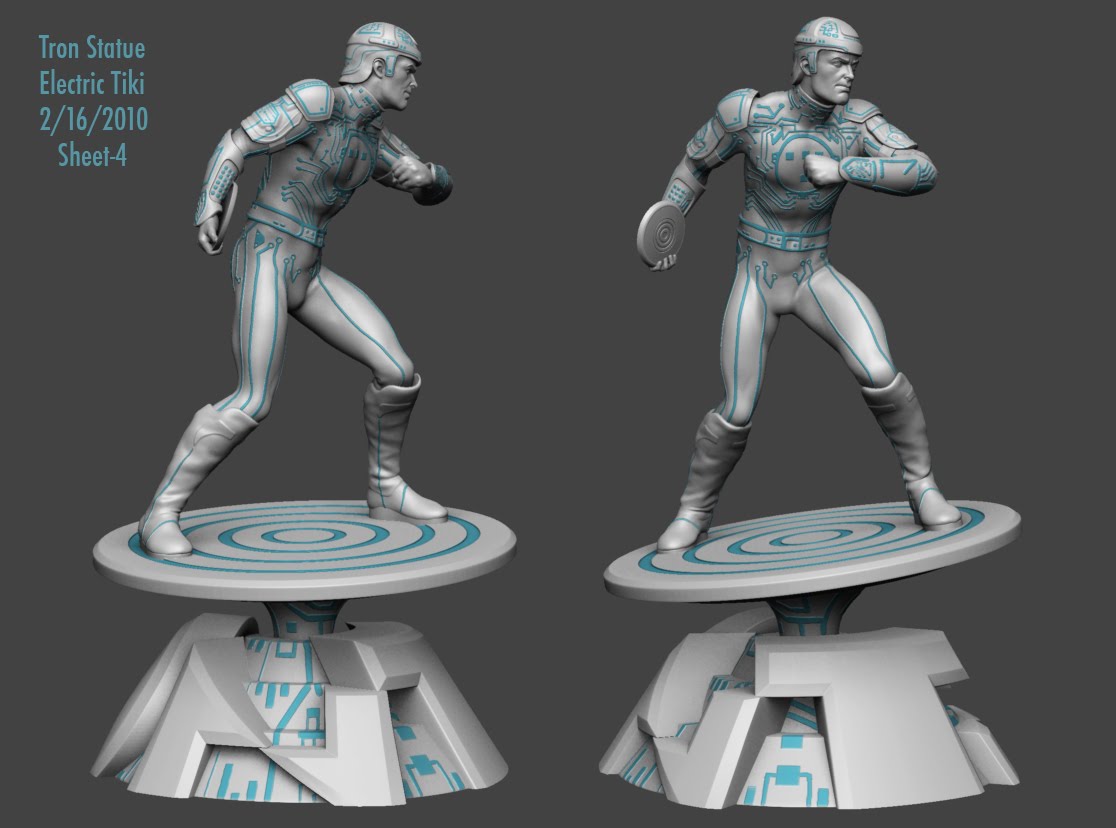 Les travaux de Ruben Procopio (Masked Avenger) Tron_Statue-4