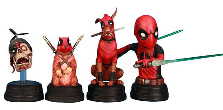 DEADPOOL CORPS MINI BUST SET GENTLE GIANT  Deadpool_set_mini_busts_gentle_giant