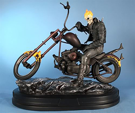 GHOST RIDER ON MOTORCYCLE STATUE GENTLE GIANT  GHOST_RIDER_ON_MOTORCYCLE_STATUE_03