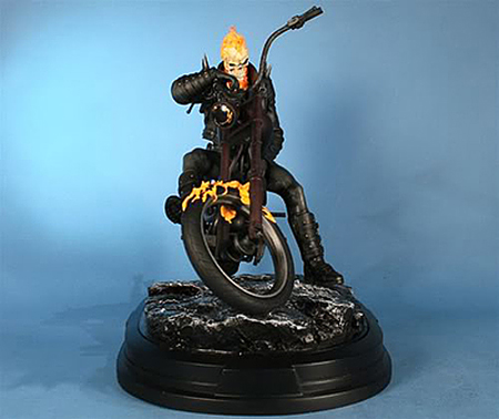 GHOST RIDER ON MOTORCYCLE STATUE GENTLE GIANT  GHOST_RIDER_ON_MOTORCYCLE_STATUE_04