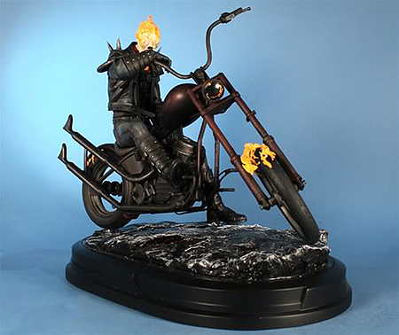 GHOST RIDER ON MOTORCYCLE STATUE GENTLE GIANT  GHOST_RIDER_ON_MOTORCYCLE_STATUE_05