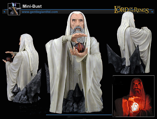 LOTR: SARUMAN LIGHT UP MINI BUST SARUMAN_GENTLE_GIANT__MINI_BUST_04