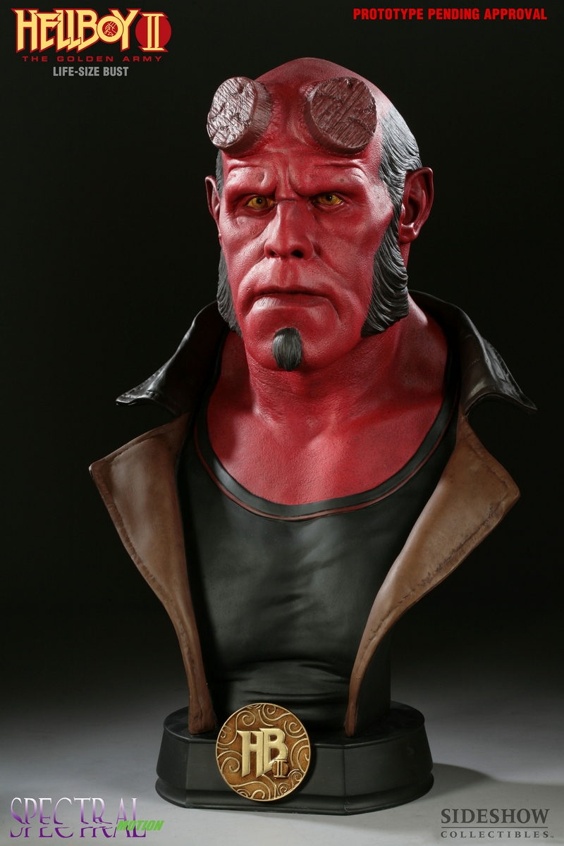 "HELLBOY II THE GOLDEN ARMY" HELLBOY Life size bust HELLBOY_LIFE_SIZE_BUST_8935_press_07__Copier_