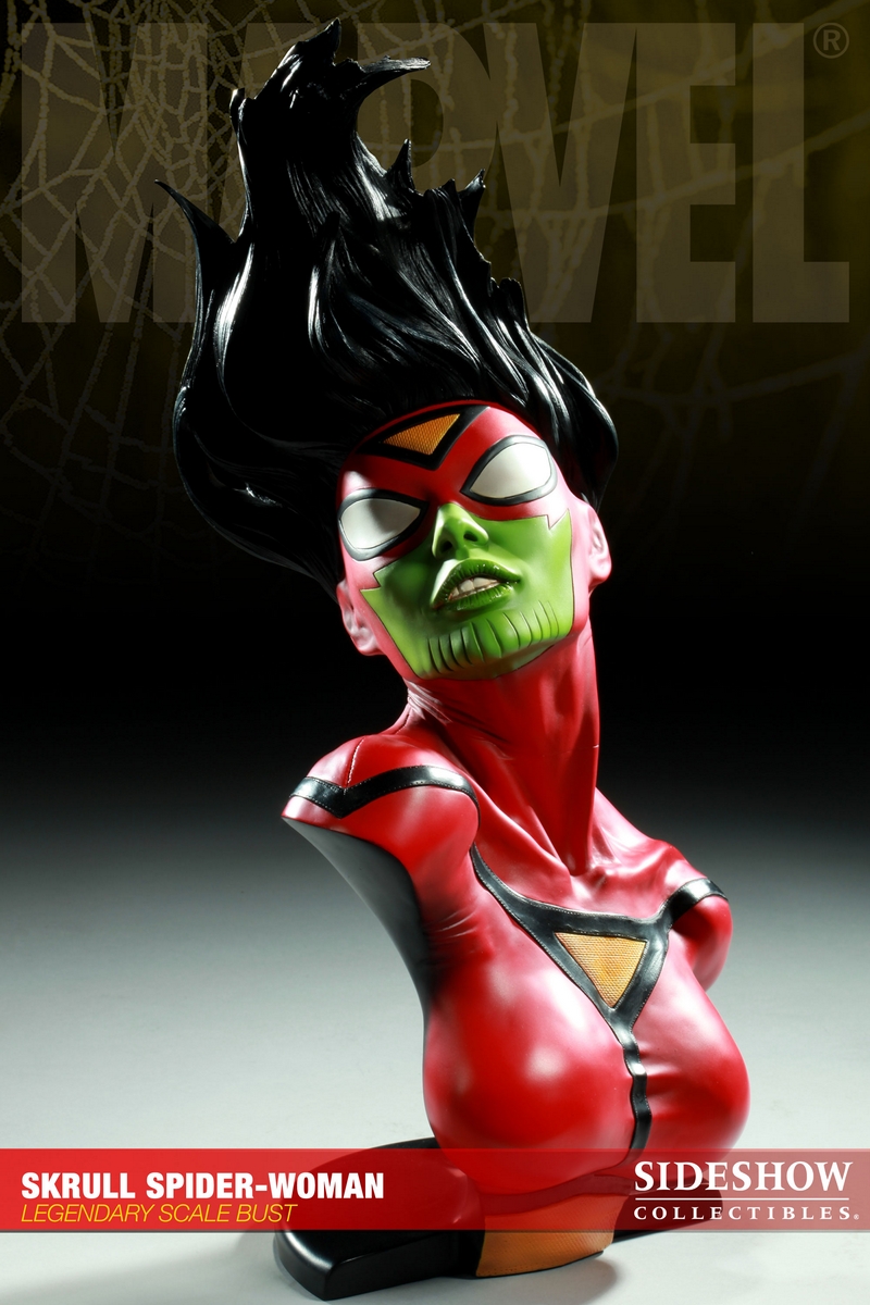 SKRULL SPIDER WOMAN EXCLU 'SDCC SAN DIEGO 2010' Legendary scale bust Spiderwoman_skrull_2000332_press_01__Copier_