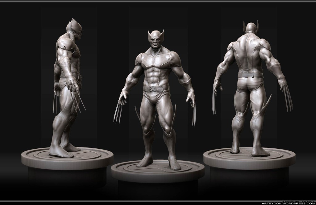 STATUE WOLVERINE au ....  1 / 2  WOLVERINE_1-2_A