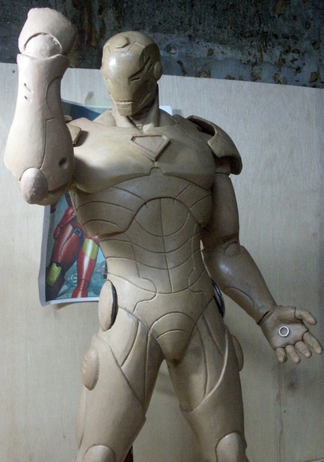 Statue Iron - Man Civil War 21 pouces I11_1_