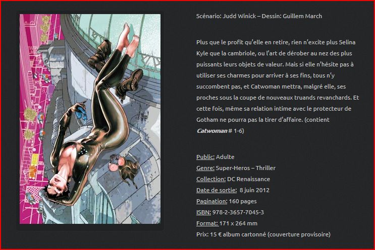  SORTIES URBAN COMICS JUIN 2012 CATWOMAN_1