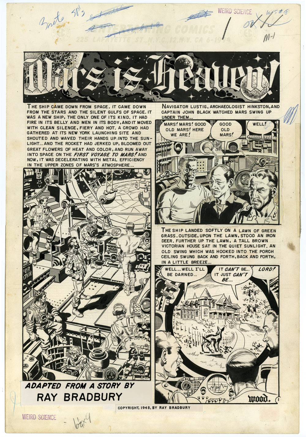 WALLY WOOD Stories " Arstist's  edition " 1311186810_1_