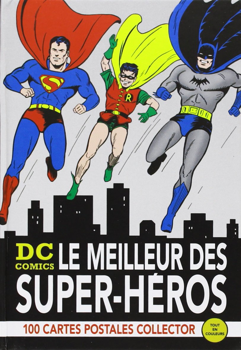 100 cartes postales vintage DC comics DC_Comics_-_Le_meilleur_des_super-heros__100_cartes_postales_collector_recto_