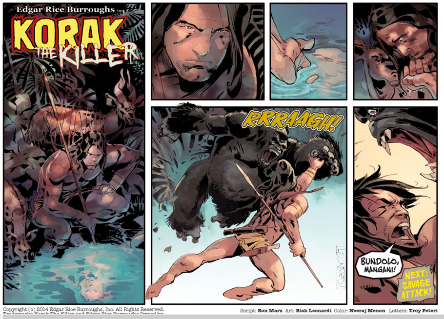 Comics digitaux Edgar Rice Burroughs KORAK_1