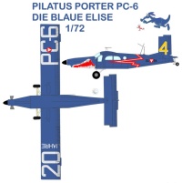 Pilatus PC-6 - 4./FlR1 - "Blaue Elisa" - 20 years PC-6 BrentAirDecals-PC6BlueElis20ans-a-1