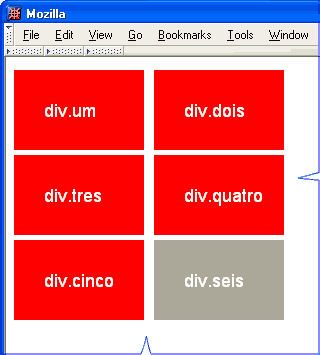 Regras CSS para cores. Cor1