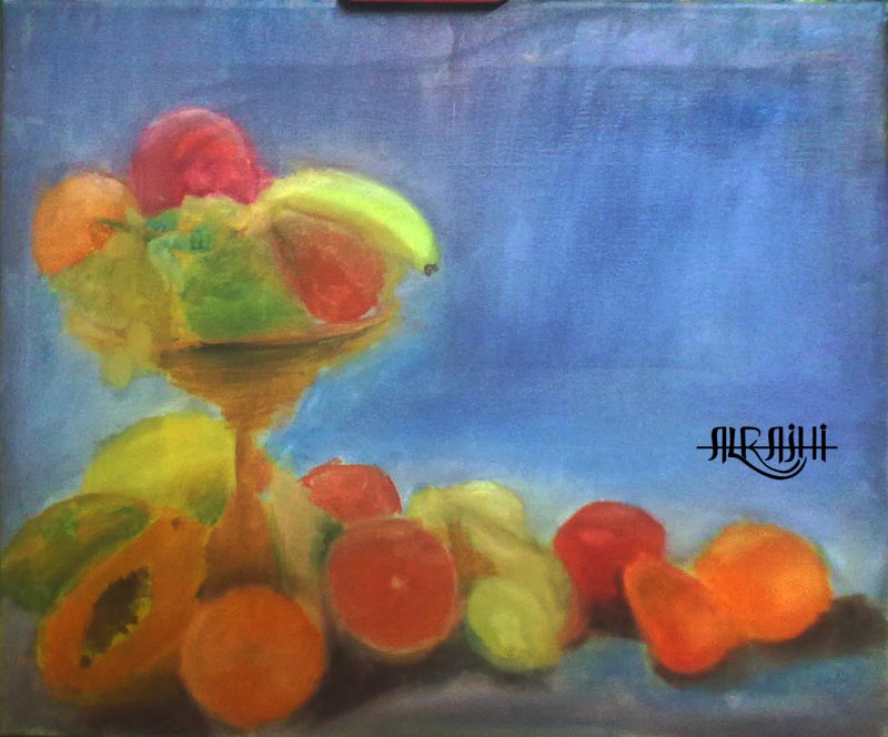 طبيعة صامتة -still life - لوحة بالألوان الزيتية 01306366397