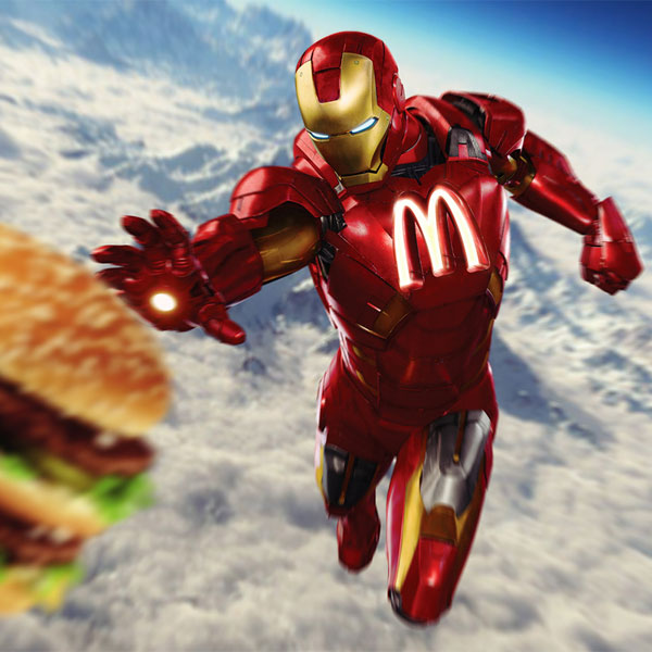 sponsors pour les super héros ! Superhero-IronMan-McDonald