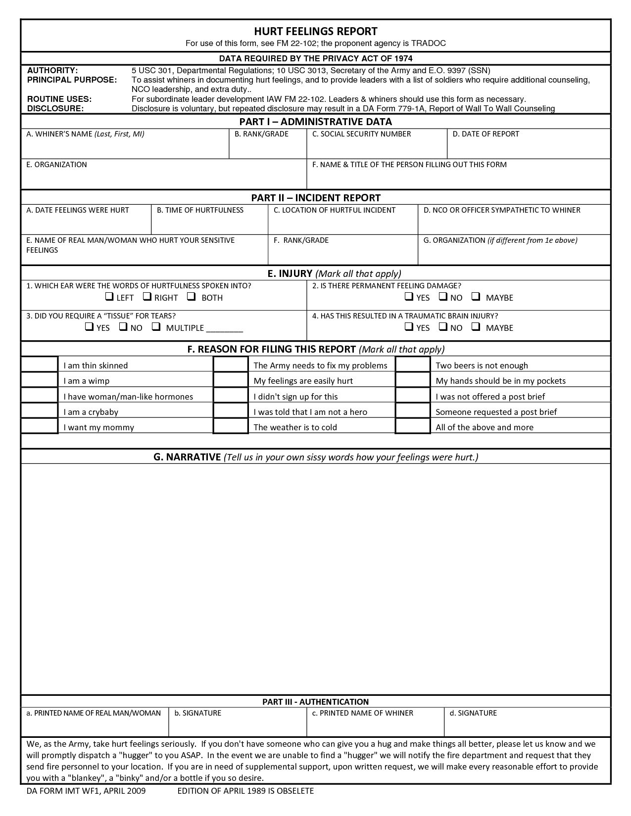 STIC 11 : Category rankings :  ALL DONE - Page 10 Hurt-Feelings-Report