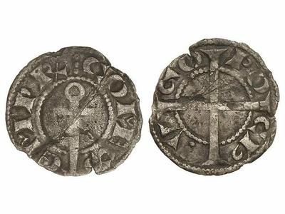 Dinero de Ponç Hug IV (1277-1313) de Ampurias 799383