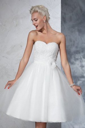 Mein Hochzeitsauto ist kaputt gegangen und 9ce2-or6rm-prinzessin-mini-knielanges-brautkleid-mit-reissverschluss-mit-blume