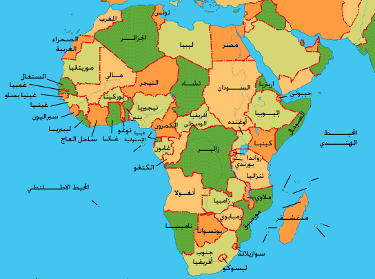 العالم بين ايديك خريطة افريقيا Mk46848_afr5wb12
