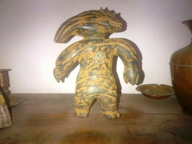 Very Curious Ancient Reptilian Humanoid Figure Discovered In Mexico Reptilianhumanoidmexico