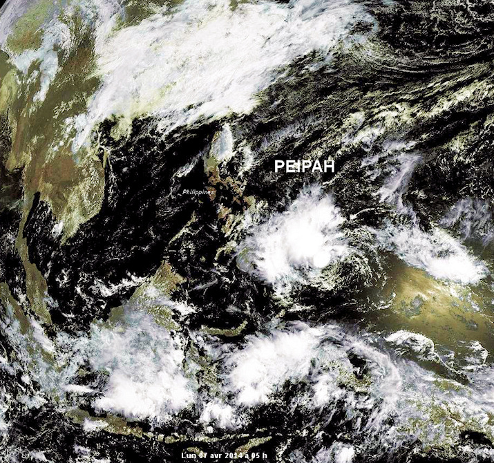 Tempête tropicale Peipah Domeng - Fortes pluies sur les Philippines Depression_tropicale_peipah_07_avr_14