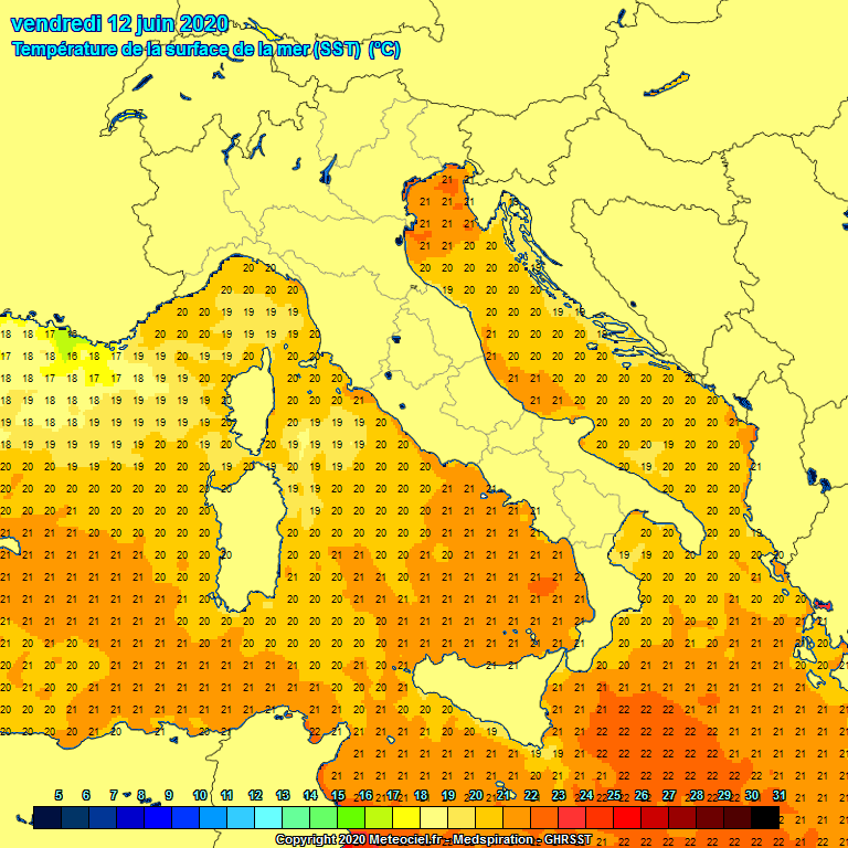 Temperature in tempo reale Italia Sstit
