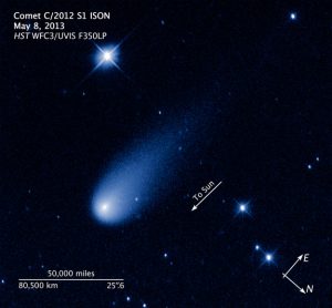 Il viaggio di ISON, cominciato 10.000 anni fa: cresce l’attesa per la cometa/astronave  di Natale . Ison-300x278