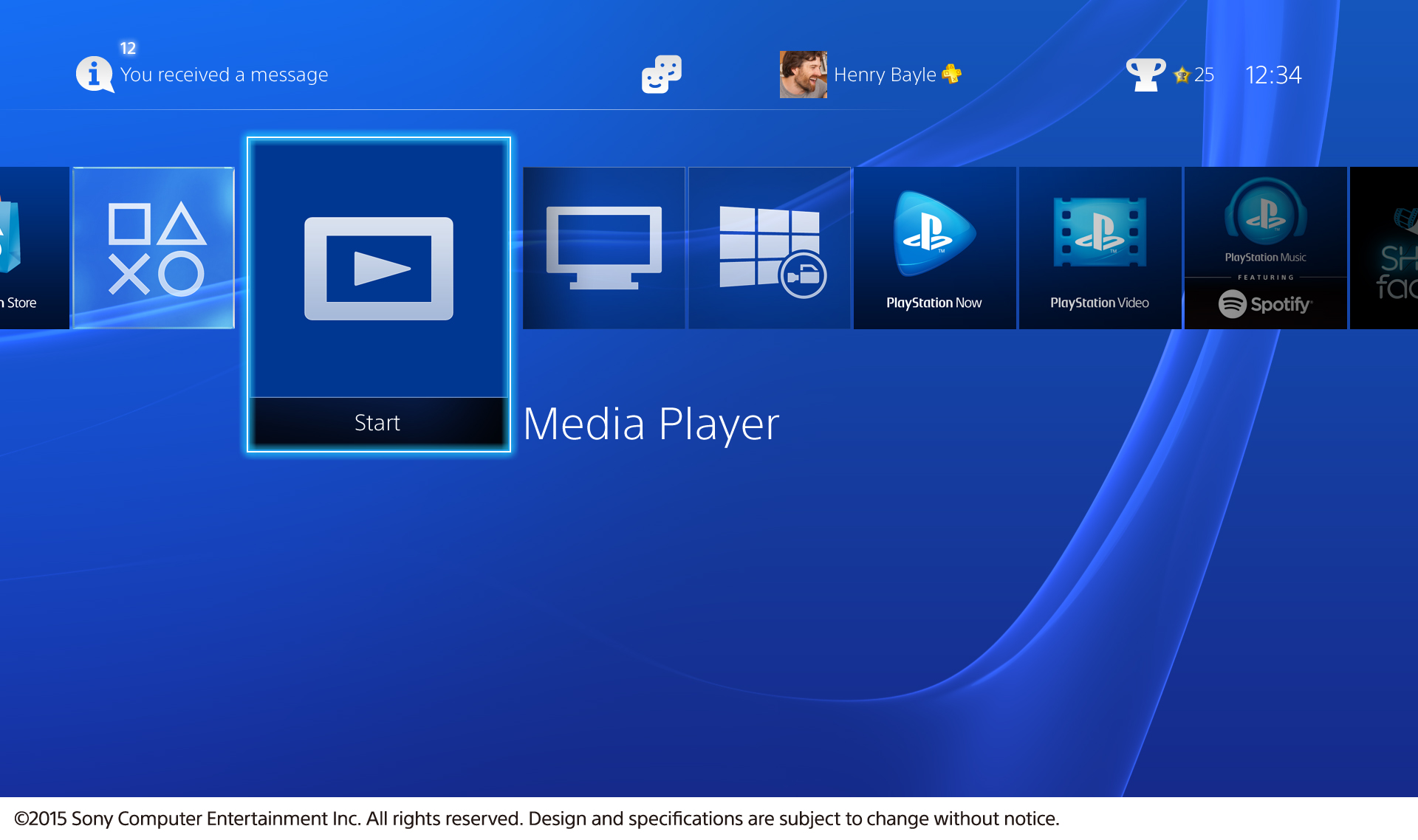 [PS4] Recebe Media Player Media-Player