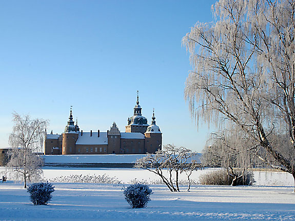 Herrgård Fridén exteriores y vista Slottet-vinter