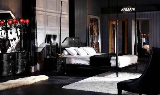 Quarto Draculus Armani-gothic-bedroom-furnishing