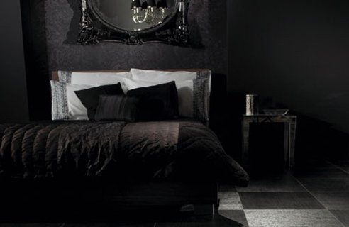 Welcome to Hell. Stylish-black-bedroom